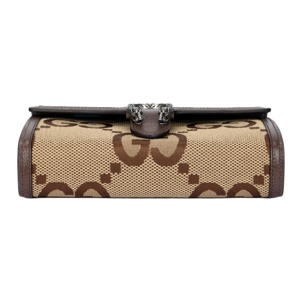 Gucci Dionysus Tiger Head Buckle Super Double G Logo Leather Chain Wallet Crossbody Shoulder Bag Women bags Beige Brown 401231-UKMBN-2572