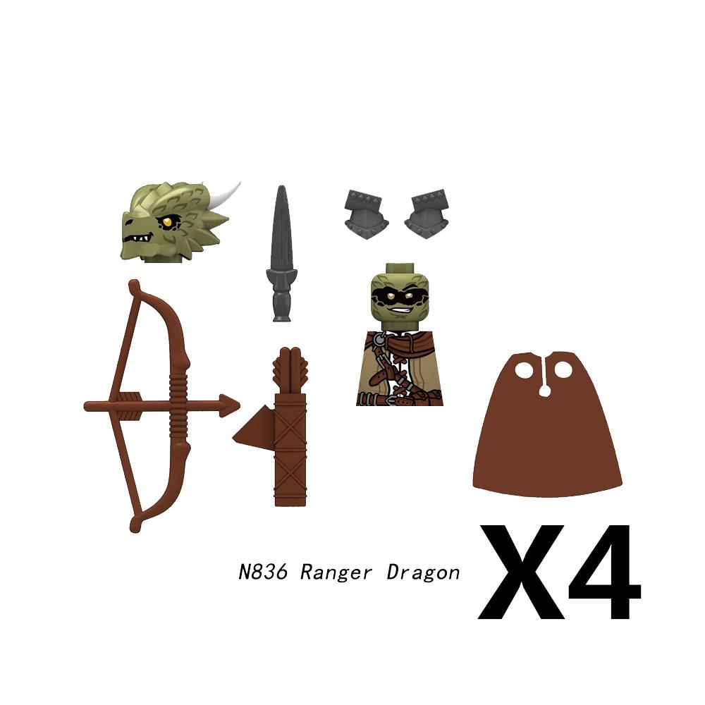 Средневековый Замок Солдат Фигурки Действия Строительные Блоки Дракон Аниме Рыцарь Аксессуар Боевой Конь Ополчение Шлем Щит Игрушка Подарок S015