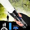 Tactical Farm Flashlight Powerful Led Ultra Illumination Rechargeable With Strob