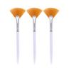 3pcs Practical Facial Brushes Fan Makeup Brushes Soft Portable Mask Brushes Cosmetic Tools