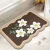 Longchan Fresh Floral Bathroom Mat