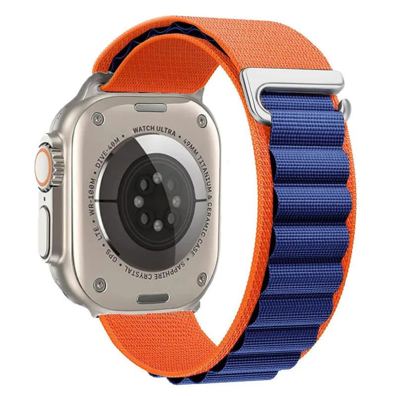 Ремешок Alpine Loop для Apple Watch Ultra 3 Ремешок 49 мм 11 10 9 8 7 46 мм 42 мм 45 мм 41 мм Нейлоновый Спортивный Браслет iWatch 6 5 SE 44 мм Ремень