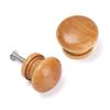 Shape Cabinet Wardrobe Pulls Furniture Fitting Cabinet Pulls Drawer Knob Door Handle Natural Wooden