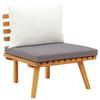 VidaXL Garden Furniture Set 4 Pcs with Cushions Solid Acacia Wood, 32kg