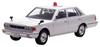 Хико Семь (РАЙ) 1/43 Nissan Cedric (YPY30) 1984 Автомобиль мобильного подразделения дорожной полиции префектуры Канагава (Скрытый, Серебристый) Плавник