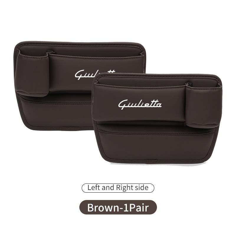 Car Seat Gap Storage Box Car Central Console Side Organizer Boxs For Alfa Romeo 159 Giulietta 156 147 Giulia Mito GT Stelvio