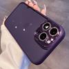 Прозрачный чехол для телефона с фиолетовыми линзами и блестками для Iphone 14 13 12 11 Pro Max Len, защитное покрытие, противоударный гибридный защитный чехол
