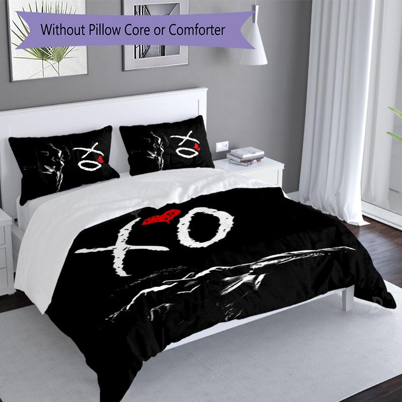 3pcs The Weeknd After Hours pattern bedding set duvet cover set includes duvet cover &pillowcases, perfect all season bedroom decoration & gift