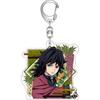 Брелок-подвеска Аниме Клинок, рассекающий демонов Kimetsu No Yaiba Камадо Тандзиро Двусторонний HD Подвеска для сумки Подарок для фанатов Реквизит для косплея Ювелирный подарок
