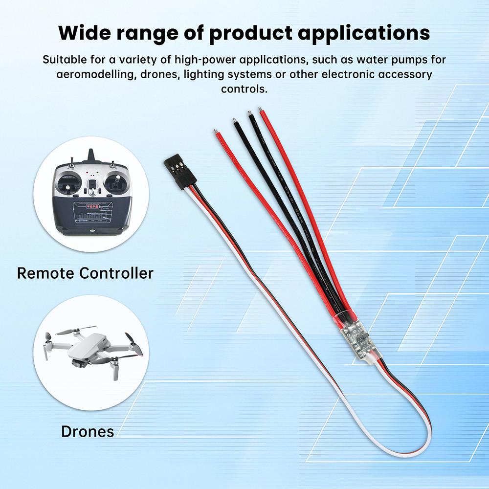 8A-17A 3V-30V Avionics Pump Drone Switch PWM Signal Control High Current RC Switch