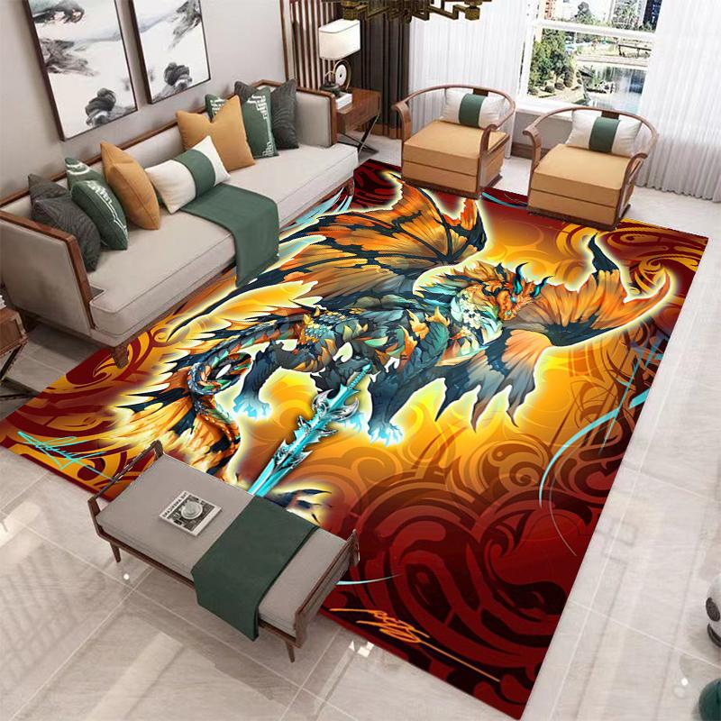 Ковер с драконом, детские ковры, коврики для гостиной, чайного стола, коврик для спальни, моющиеся напольные коврики, бытовой коврик, коврик с драконом, ковер
