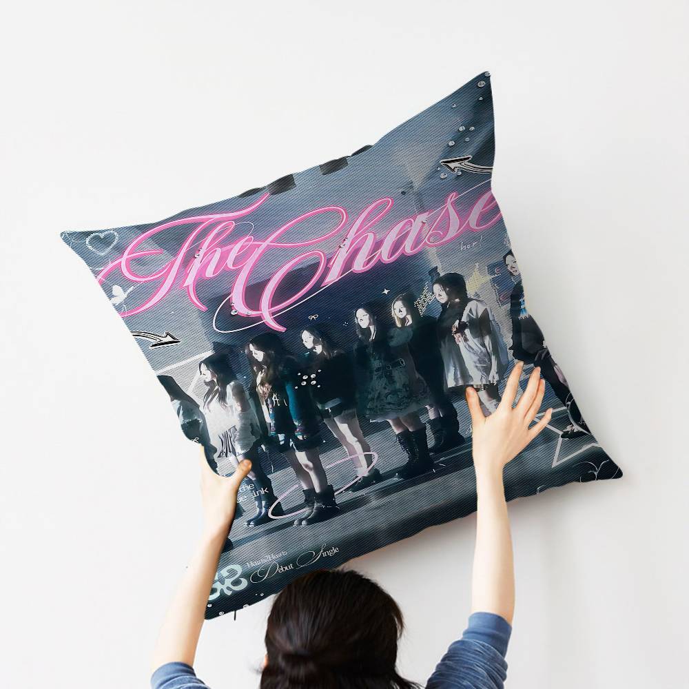 H2H H-Heart2Heart Kpop Style Pillow Anime Pillow Sofa Bed Head Pillow Cover Cushion Cover 45X45 Cm Fashion