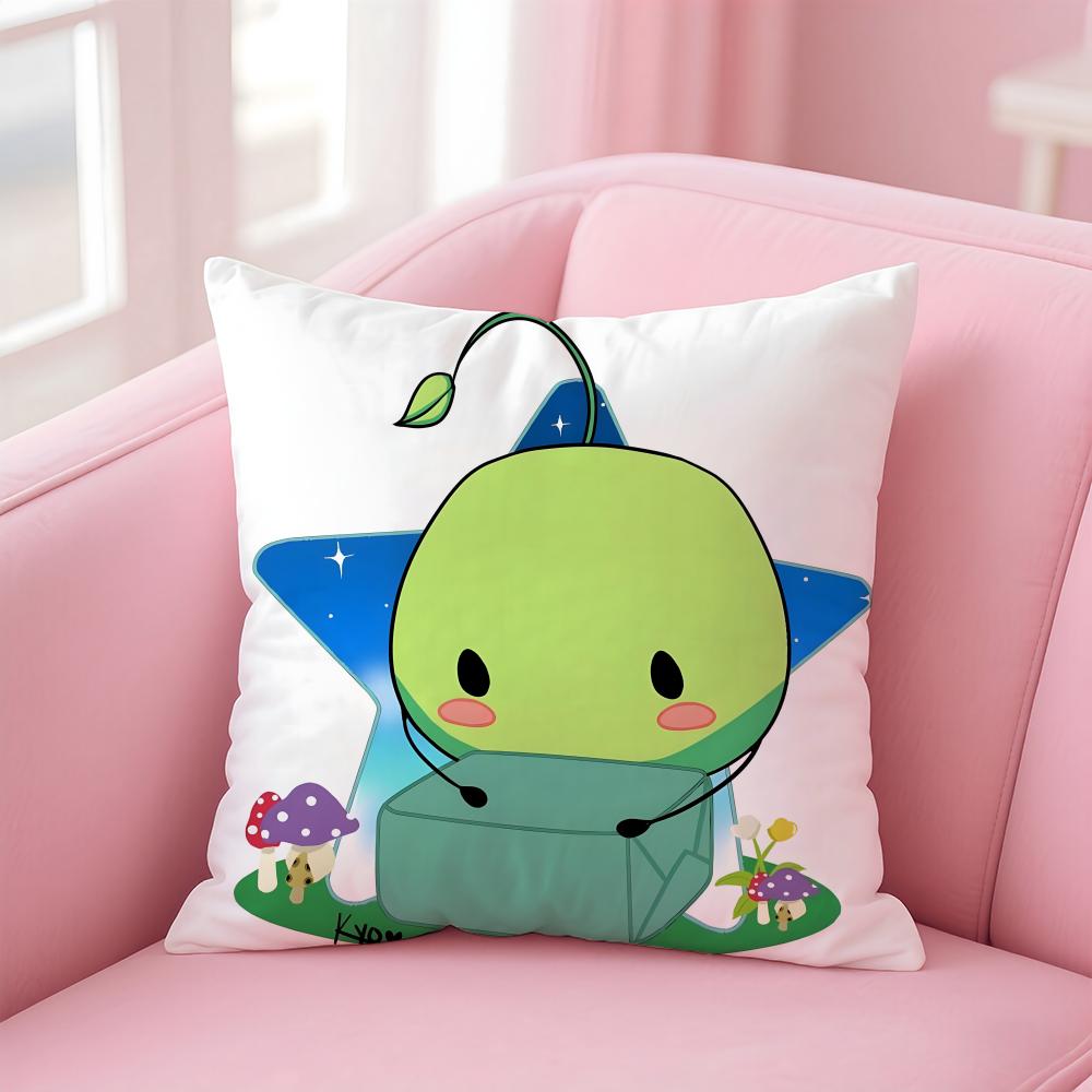 JJunimo Cushion Cover Pillow Case Soft Friendly Fabric Concealed Zipper
