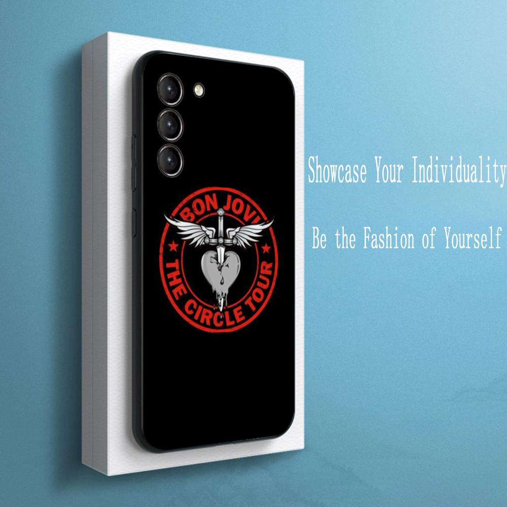 Fashion personal BonS ins jovi design Phone Case For Samsung Galaxy S25 S24 S23 S22 S21 S20 Plus Ultra Note20 Soft Black