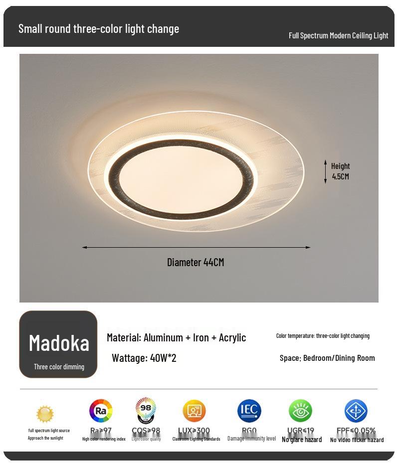 Итальянский Минималистичный Современный Потолочный Светильник для Спальни 2025 - Новый Простой Роскошный Светильник с Защитой Глаз