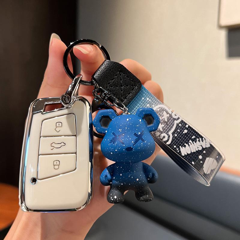 Модный автомобильный дистанционный ключ чехол с полным покрытием держатель оболочки брелок для VW Volkswagen Magotan Passat B8 для Skoda Superb A7 аксессуары