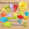 Пляжные игрушки для детей, набор игрушек для песка, ведро для песка, лопата, грабли, игрушки для пляжа, формы для животных, динозавров, дорожная песочница, игрушки для малышей