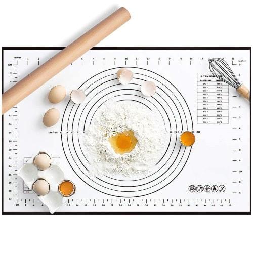 LOYELEY Cooking Mat, Kneading Mat, Large Size, Confectionery Mat, Silicone Baking Mat, Heat-Resistant, Non-Slip, Graduations, Reusable, Baking Mat, Co