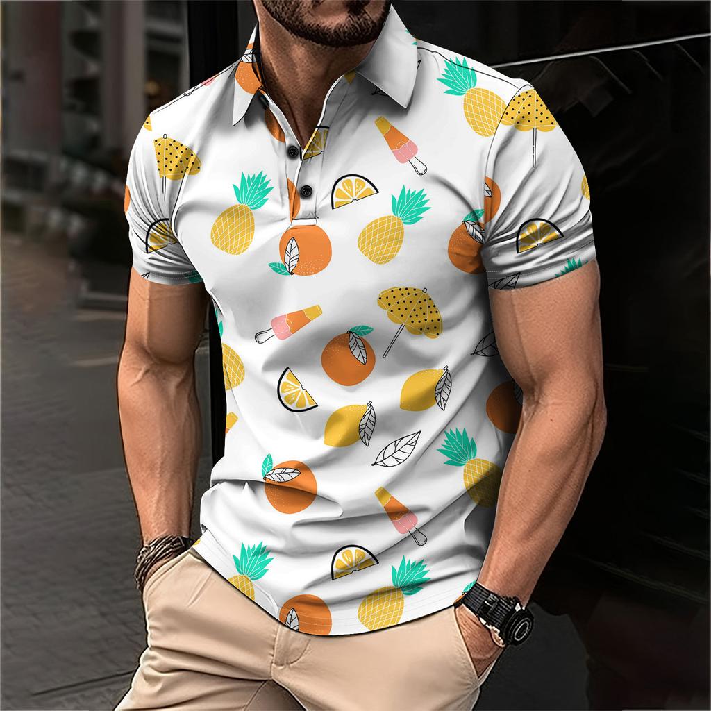 Мужская летняя дышащая рубашка с короткими рукавами и культурой отдыха