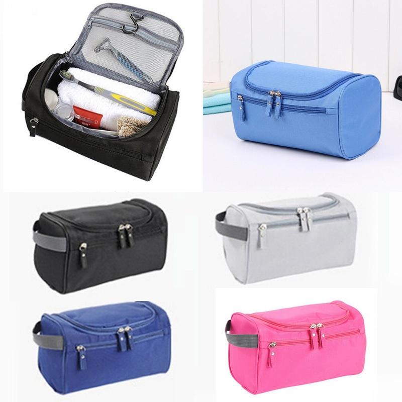 Multifunctional Hanging Zipper Travel Cosmetic Bag Storage Pouch Large Capacity Organizer