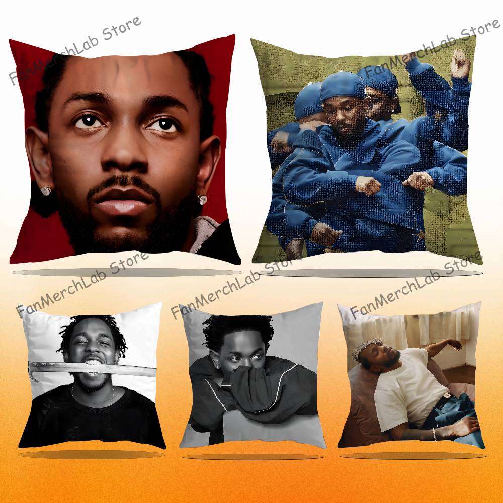 KKendrick Rapper IIamarS Pillow Covers Cartoon Sofa Decorative Home Doublesided Printing Short Plush Cute Cushion Cover