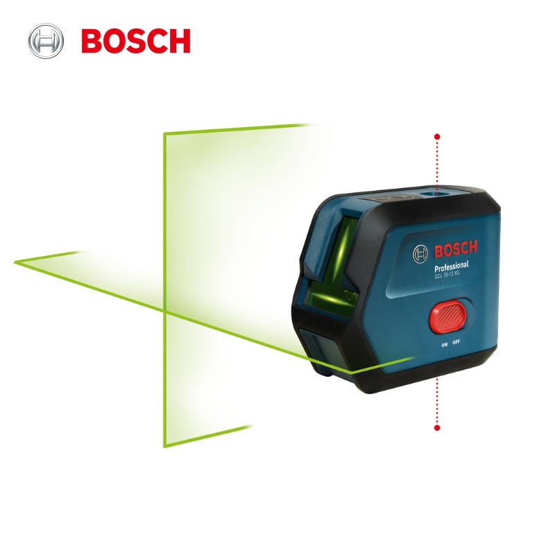 Bosch Лазерный уровень GCL 15-12 XG Комбинированный точечный и линейный лазерный уровень с зеленым лучом