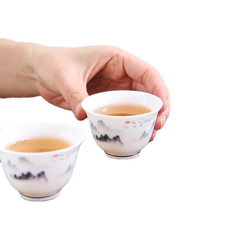 Celadon Ceramic Travel Tea Set with Gaiwan