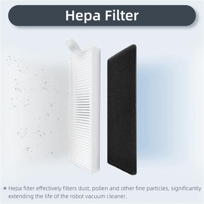 10 Pcs Sweeper Hepa Filter Replacement Vacuum Cleaner Filter Net Sweeping Robot Filter for G8000/G8000Pro Accessories