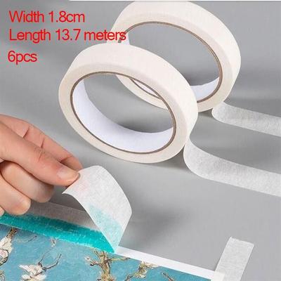 6 шт. ширина 1,8 см Длина 13,7 м Декорация для покраски наружных стен, Красивое искусство шва, Разделение цветов, Цветовой узор, Клейкая лента и бумага
