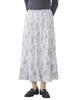 Skirt Toile De Jouy Poppy Pleated Skirt FREE [Beams Heart] Women's OFF_WHT
