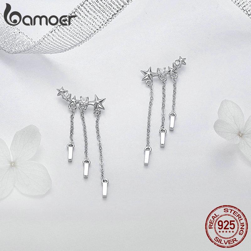 Женские сережки BAMOER из стерлингового серебра 925 пробы