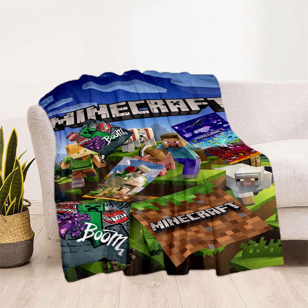 Minecraft 19 Blanket Comfortable Perfect for Office Chair Office Livingroom for All Occasions Warmthful Decor Ideal Gift For Birthday Valentine'S Day