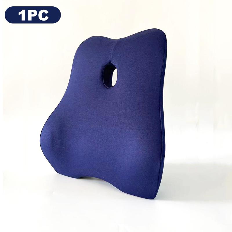 Office Waist Pillow Ergonomic Lumbar Support Memory Cotton 4D Curved Waist Pad Car Waist Rest Office Waist Pillow Ergonomic Lumb