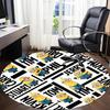 1PC Minions Characters Office Round Area Rug, Indoor Mat Suitable For Office, Under Office Chairs Bedroom Living Room Home Decor, Room Deco1101