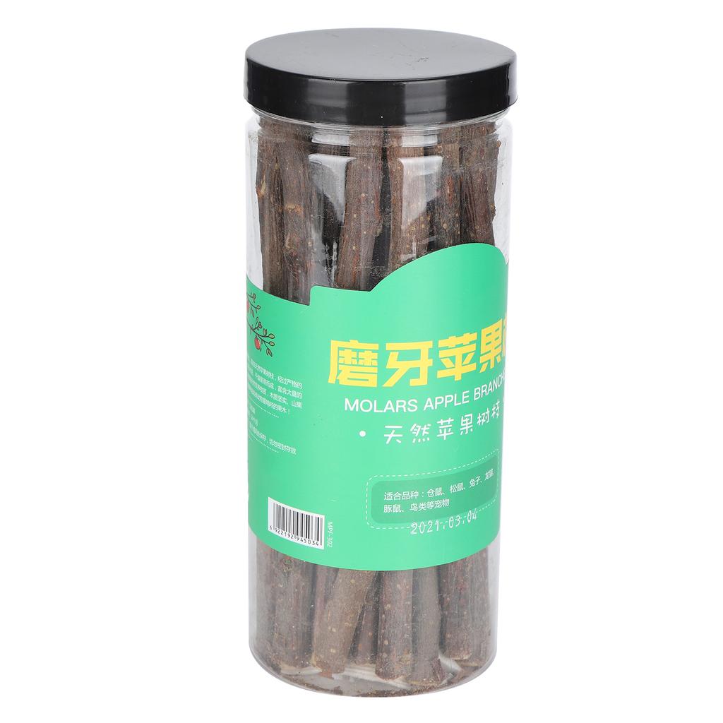 Pet Hamster Natural Applesticks Chew Toys Molar Teeth Grinding Toy for Rabbits Hamster