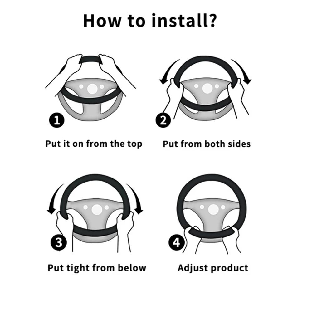 Чехол на руль автомобиля Bling с кристально-бриллиантовыми сверкающими стразами для внедорожника, защитный чехол на руль, украшение для автомобиля