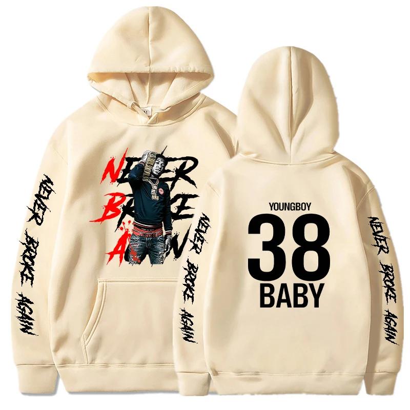 Never Broke Again Hoodie Men's Fashion YoungBoy Graphic Print Sweatshirt Women's Cool Casual Harajuku Sportswear Hooded Pullover