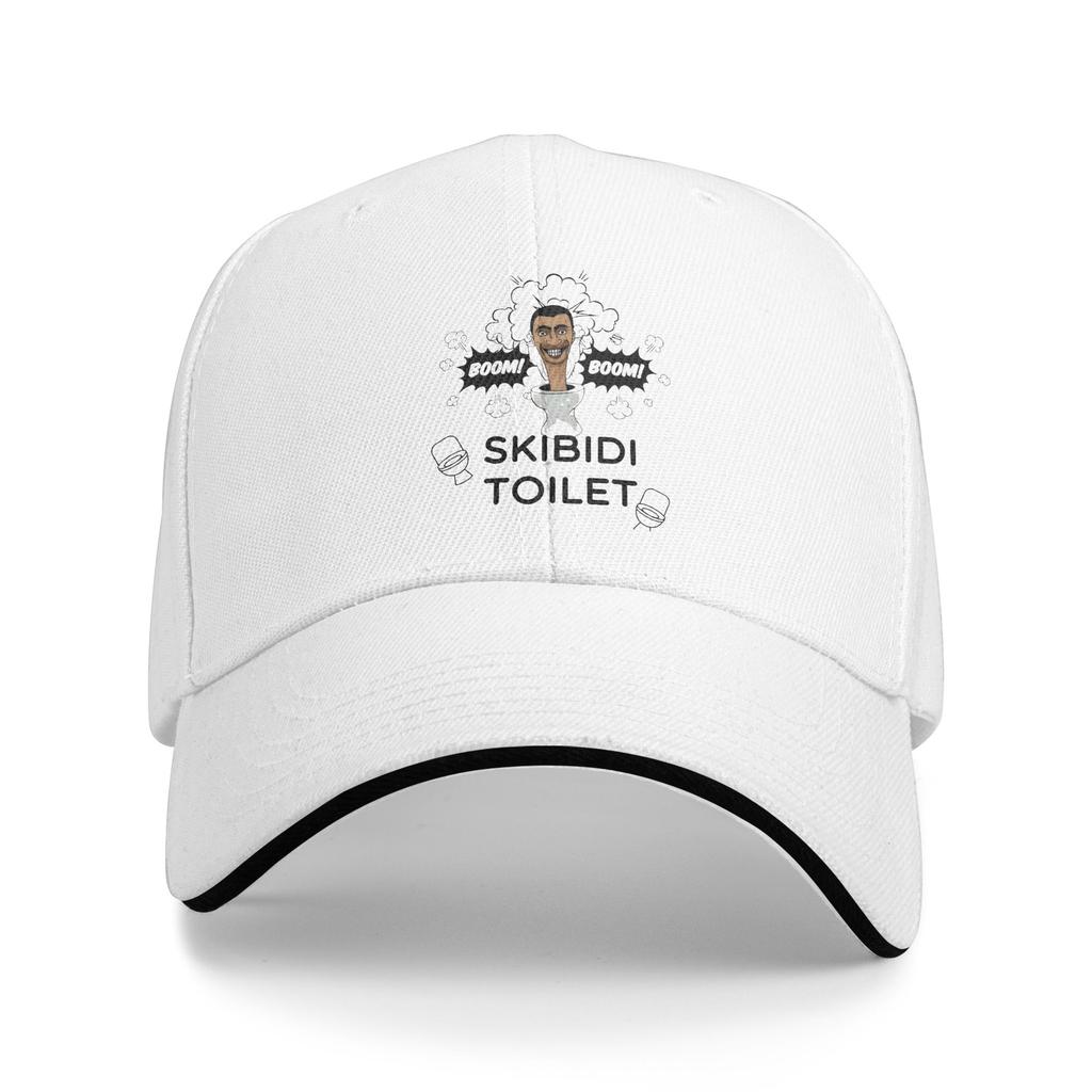 Skibidi Toilet Head Baseball Caps Fashion Game Sandwich Hat Unisex Women Adjustable Sun Hat Travel Gift