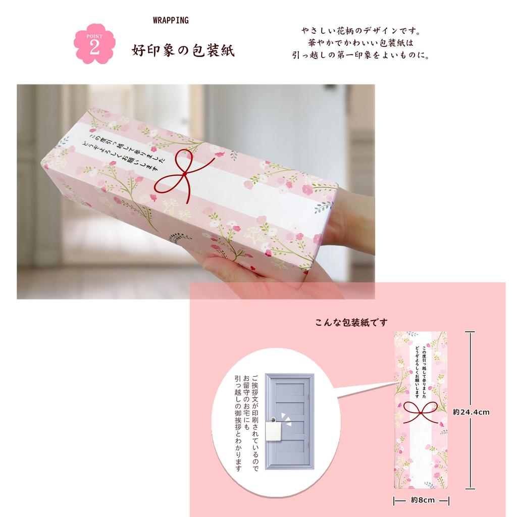 Пищевая пленка Momohana Saran Wrap Идеально подходит для небольших и других стильных подарков, доступных в наборе [Набор 4] - Поздравления с новосельем, Подарки, По случаю.
