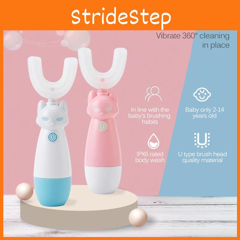 Прочная электрическая зубная щетка для детей с силиконовой насадкой и длительным временем работы от аккумулятора