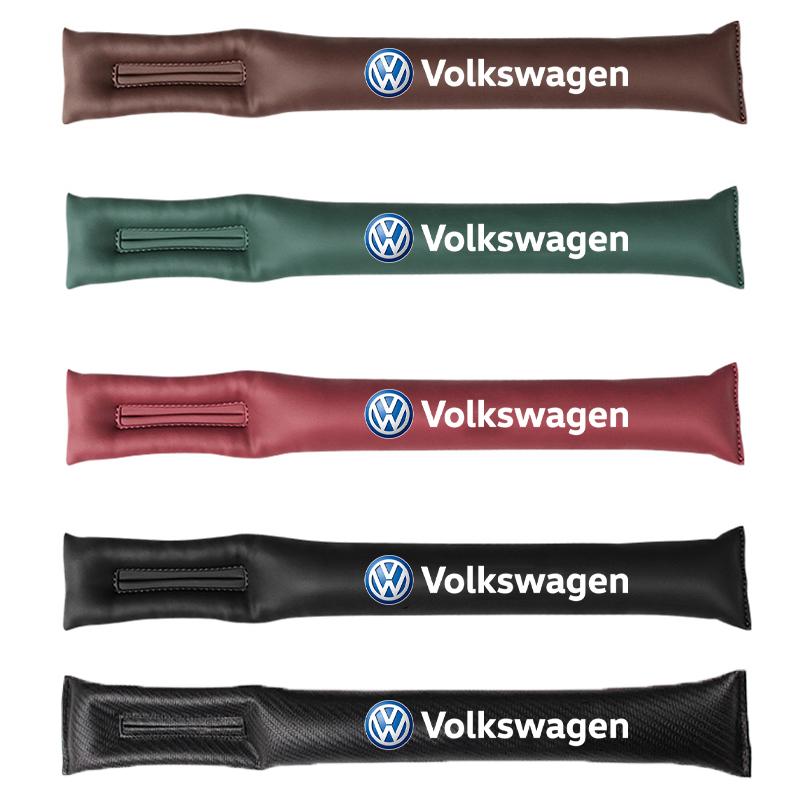 2Pcs Car Seat Gap Filler Strip Soft Pads Leather For Peugeot For VW GTI Polo Passat B8 Golf MK7 Tiguan Jetta CC B6/Car keychain zk6