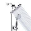 Rainfall Shower Head Combo 8 Inch Rain Showerhead and 3-Setting Handheld Showerhead Hose Bracket