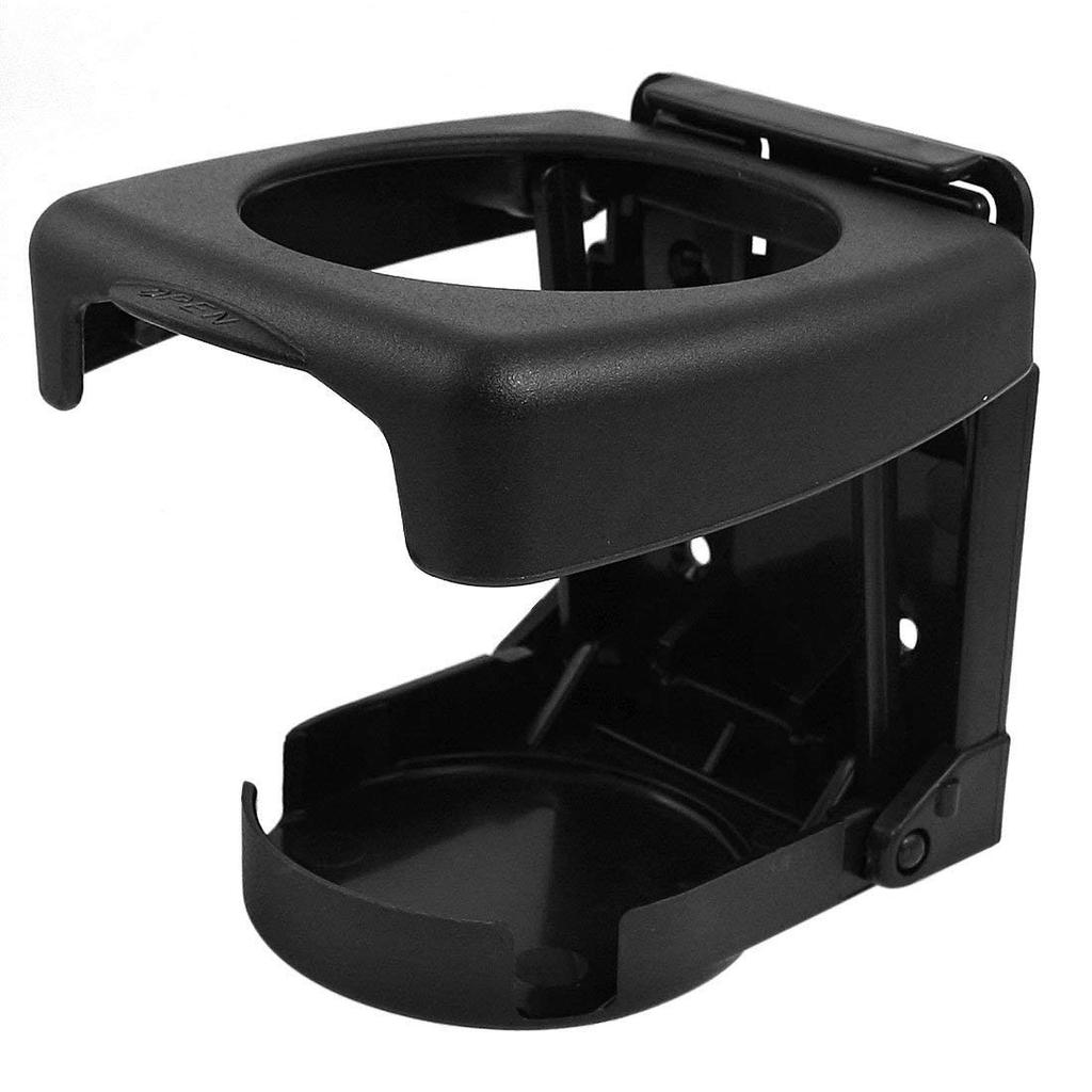 Adjivecct Black Plastic Folding Car Truck Drink Cup Bottle Holder Stand
