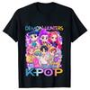 Women's T-Shirt Clothing Kpop Demon Hunter HuntrX Graphic Tops Female T Shirt Fashion Korean Casual Harajuku Short Sleeve Tees