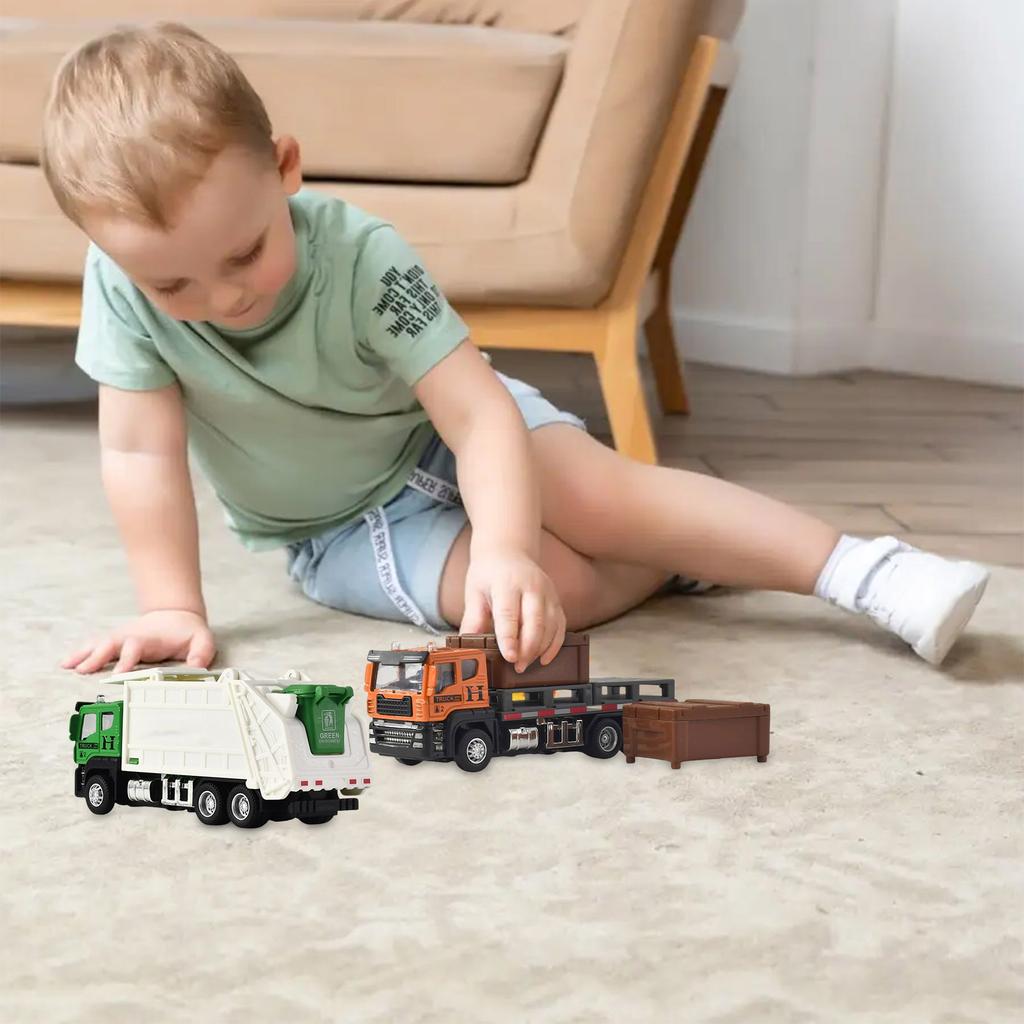 Simulation Alloy Excavator Children's Excavator Engineering Vehicle Toy Boy Baby Bulldozer Toy Car