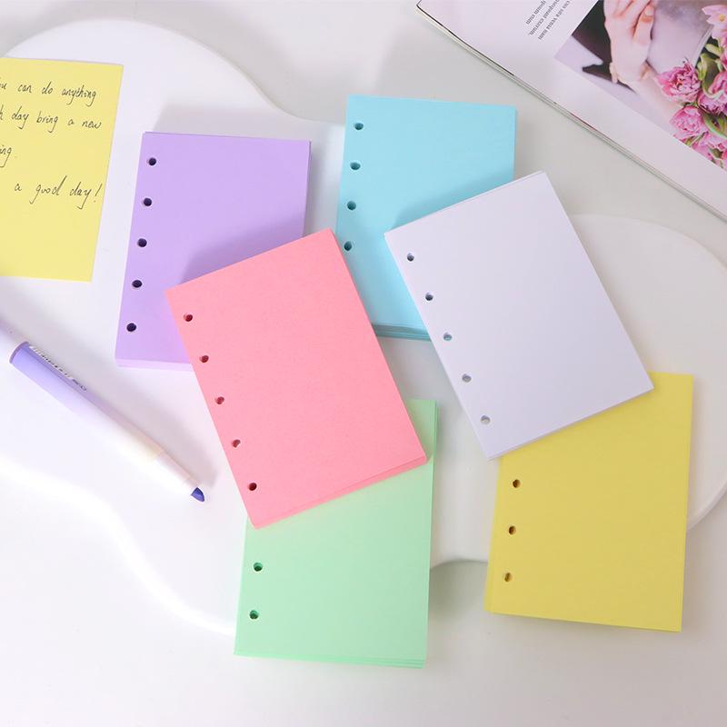 Планировщик M5 с пятью отверстиями, цветные сменные блоки, макаронные тона, плотные внутренние листы на кольцах.