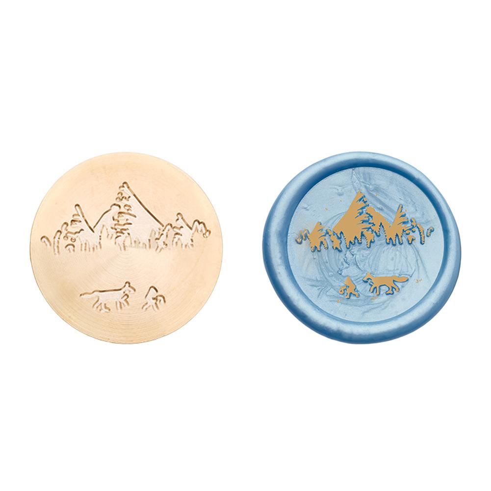 Медная головка круглой формы, 3D рельефная восковая запечатывающая медная головка для скрапбукинга подарков