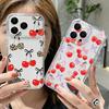 Чехол для iPhone 17 Pro Max Чехол iPhone 16 Pro Max 15 14 13 11 17E 16E Мультяшные Вишневые Фрукты Ударопрочный Прозрачный Мягкий ТПУ Силиконовый Чехол