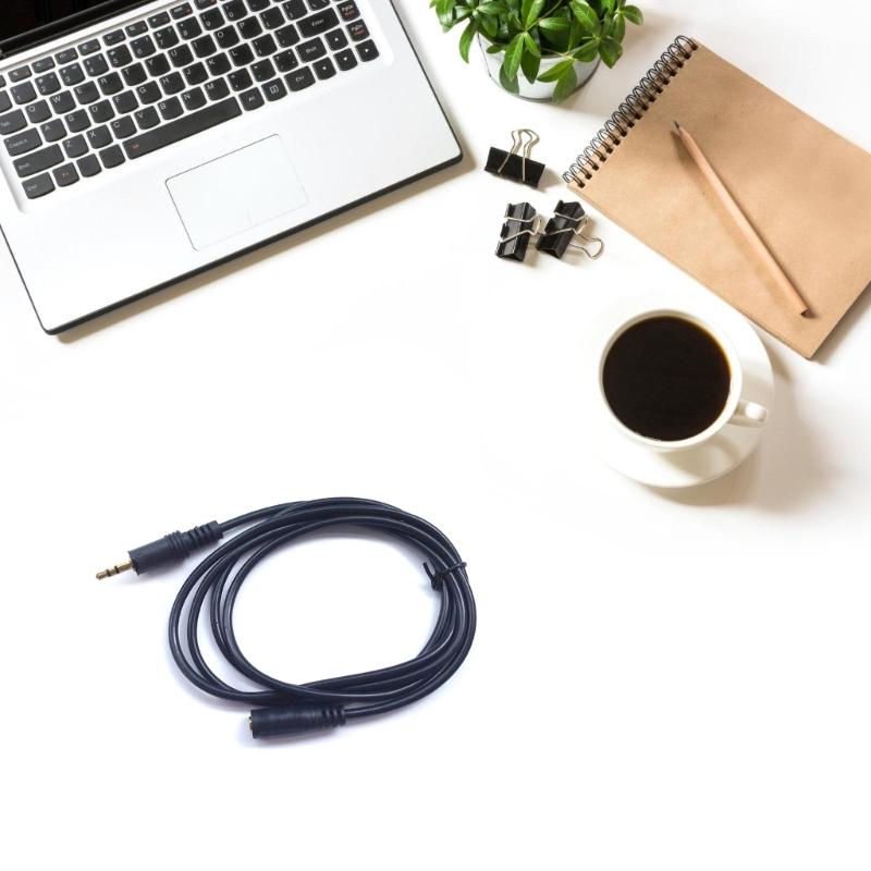 Удлинительный кабель 3,5 мм (папа-мама), кабель для наушников, стереофонический вспомогательный аудиокабель для ПК, кабель 3,5 мм (папа) на 3,5 мм (мама)