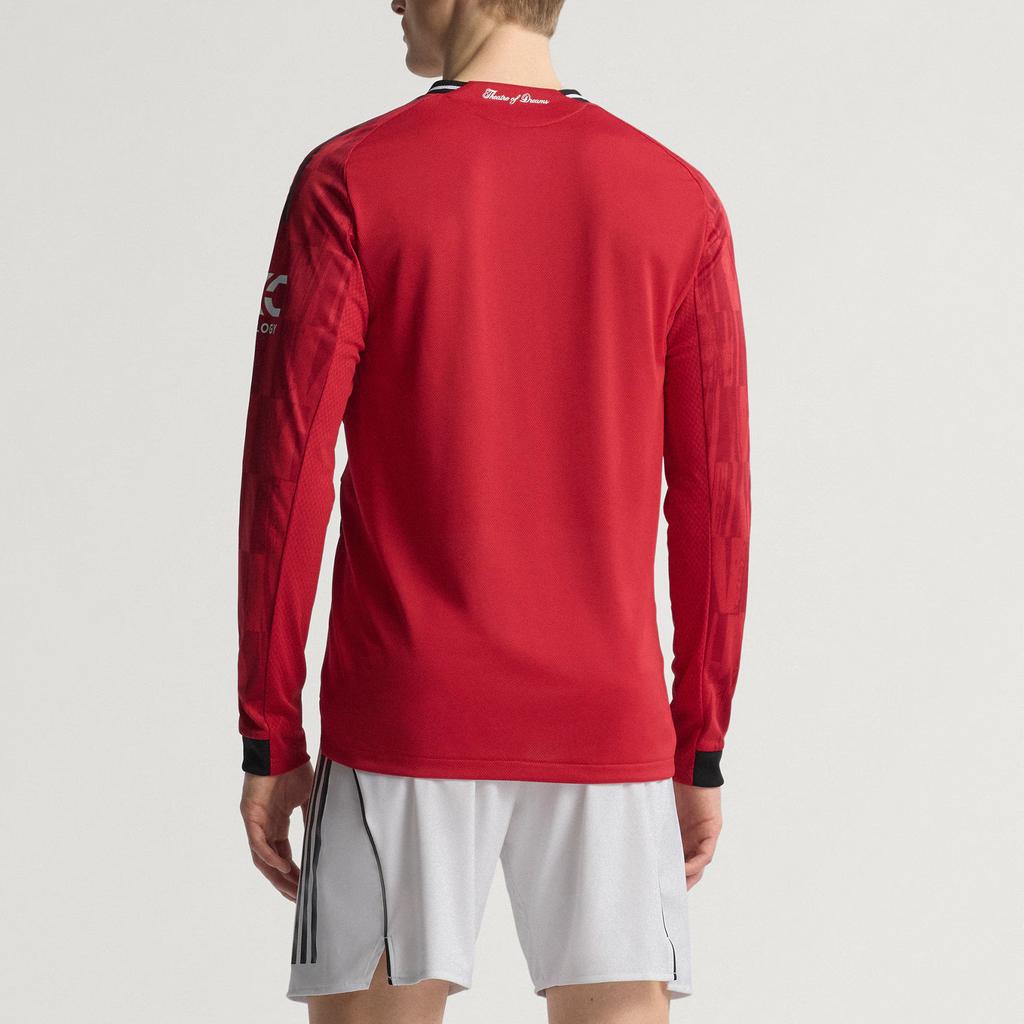 adidas Бесплатная доставка с AdiClub Манчестер Юнайтед 25/26 Домашняя аутентичная футболка с длинным рукавом JP3022-